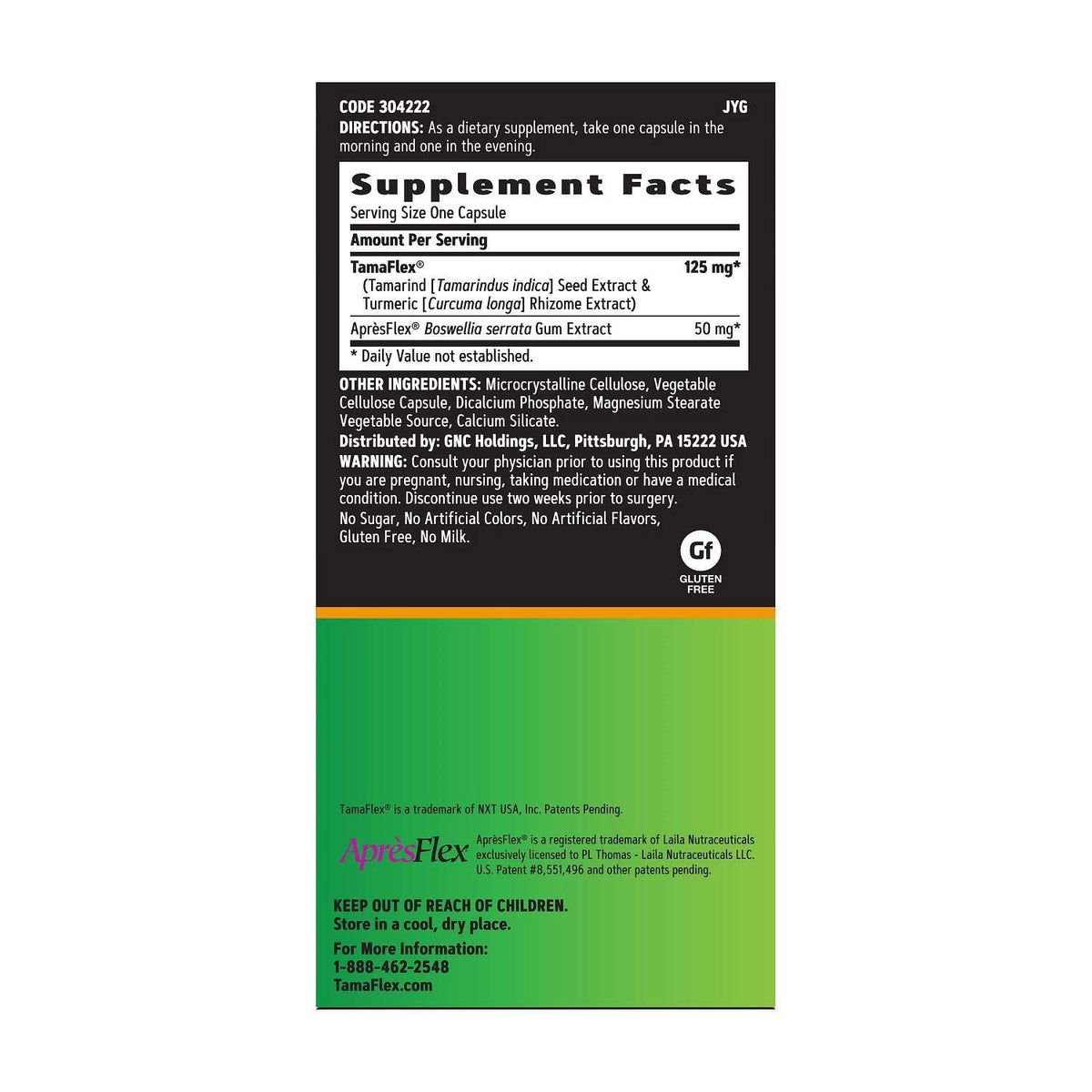 GNC TamaFlex Fast Acting, 120 Vegetarian Capsules