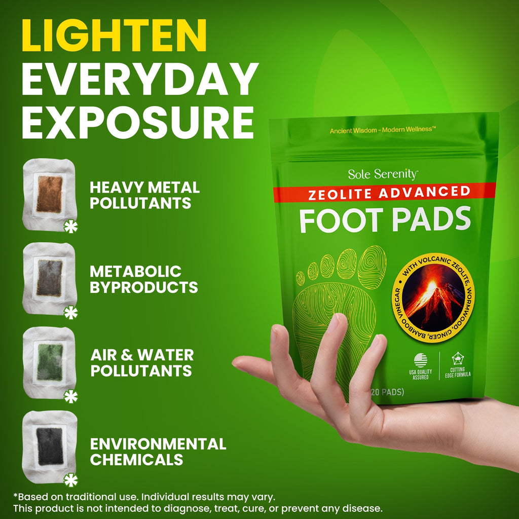 Detox Foot Pads - Zeolite, Ginger, Wormwood