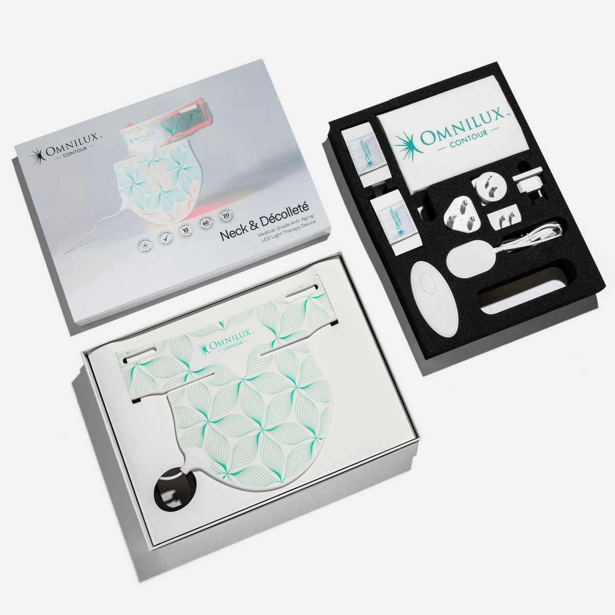 Omnilux Clear + Neck & Décolleté + Contour Glove