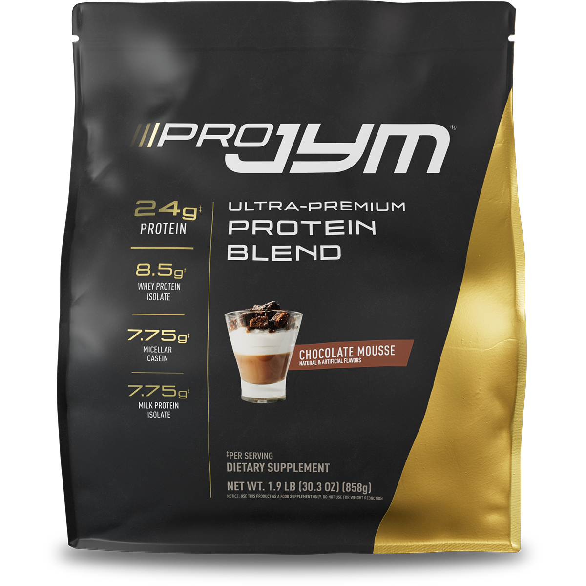 JYM Pro JYM Protein Blend, Chocolate Mousse, 1.9 lb (22 Servings)