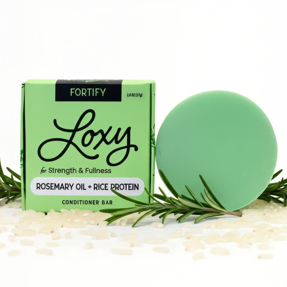 Fortify: Volumizing & Strengthening Conditioner Bar with Rosemary Oil & Rice Protein