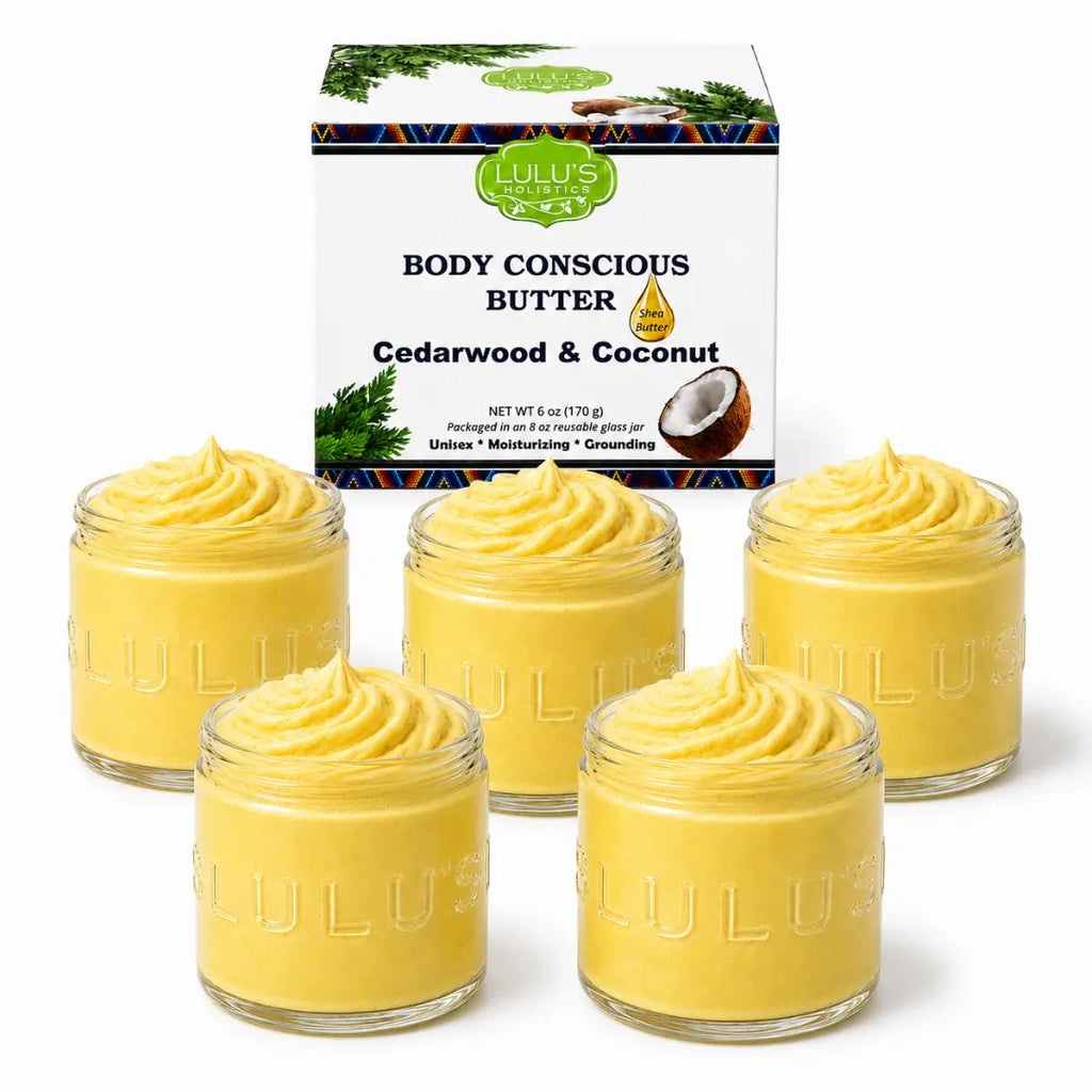 Lulu's Holistics Unrefined Unscented Whipped Body Butter – Pure, Balanced Moisture