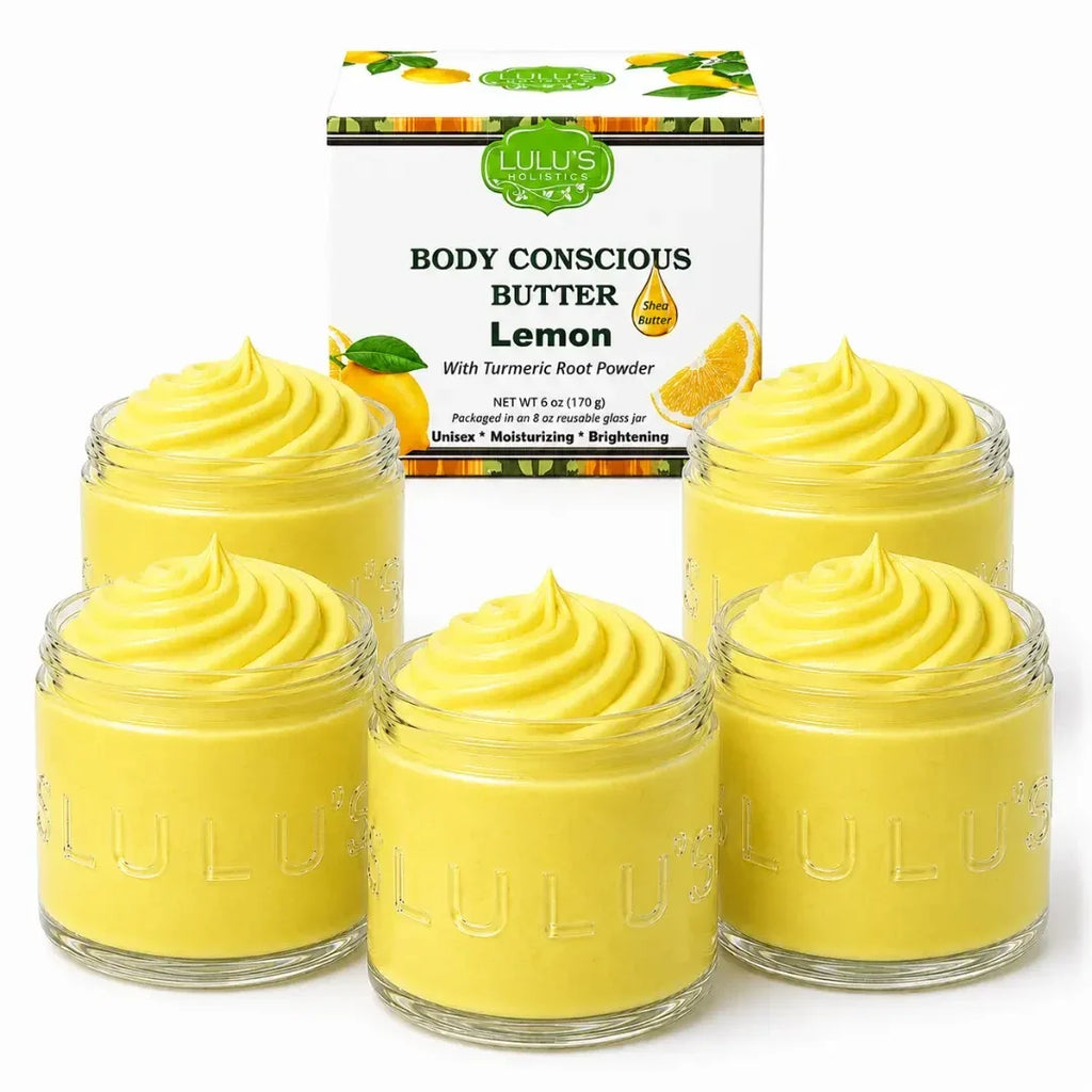 Lulu's Holistics Strawberry & Dragon Fruit Whipped Mango Body Butter – Gentle Exfoliation & Deep Moisture
