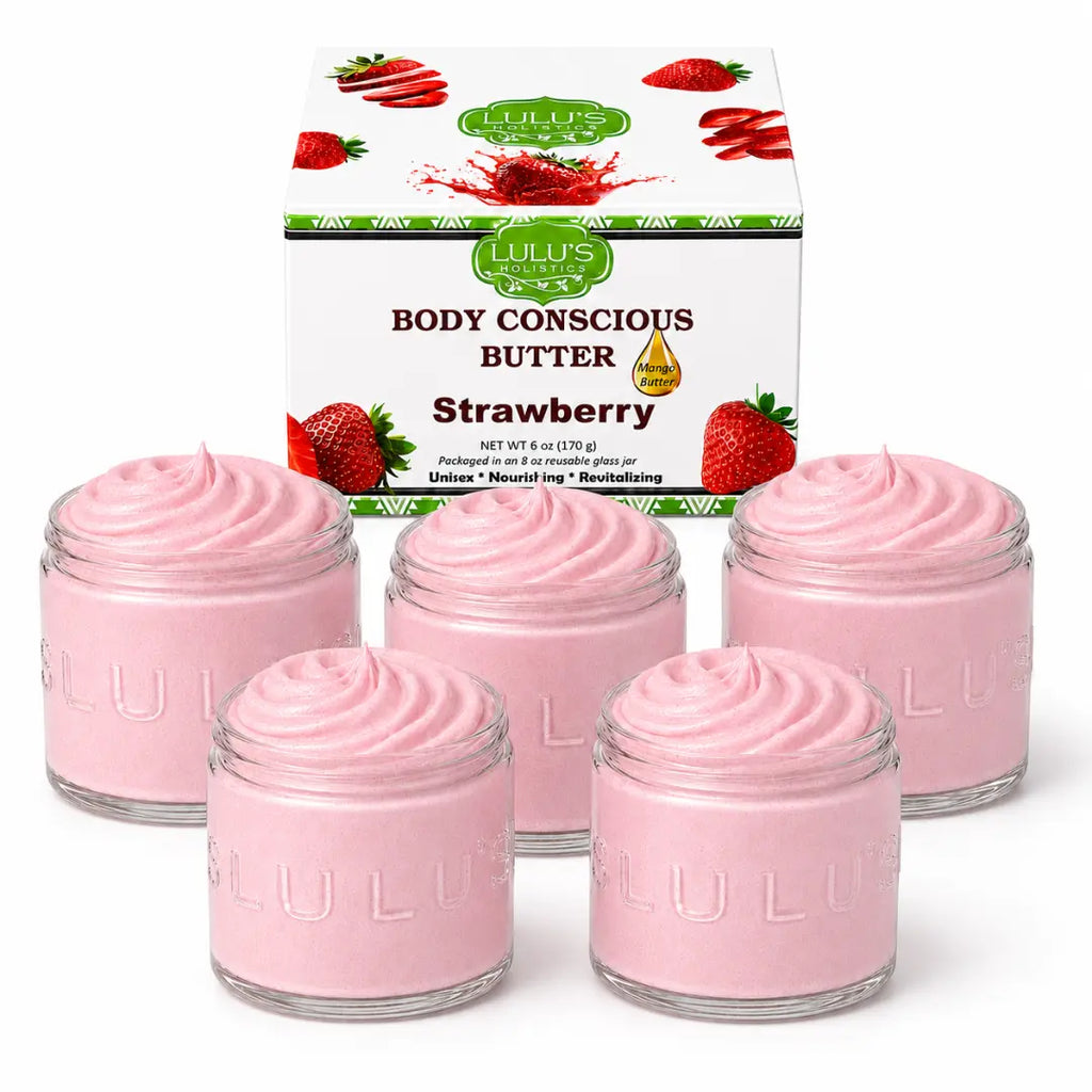Lulu's Holistics Unrefined Unscented Whipped Body Butter – Pure, Balanced Moisture