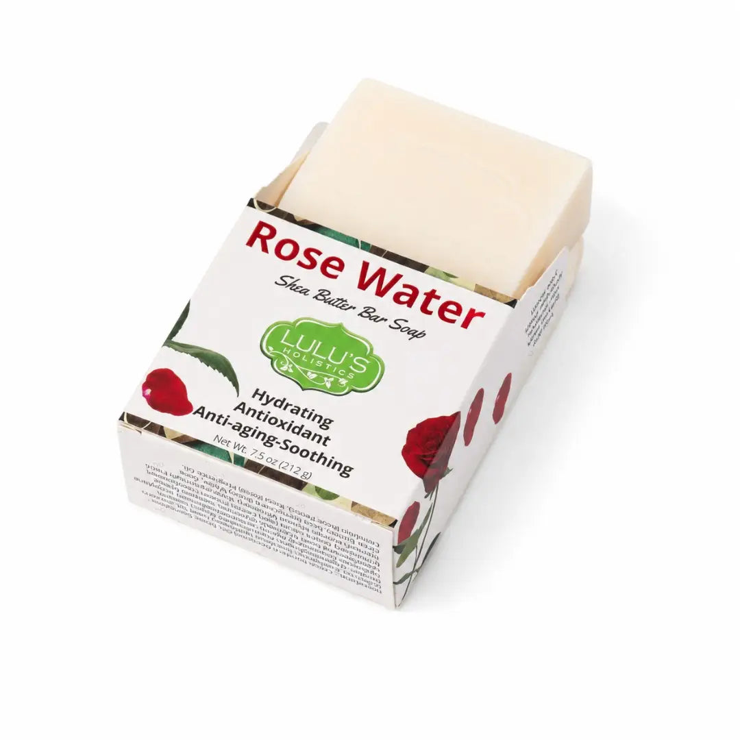 Lulu's Holistics Rose Water Shea Butter Bar Soap – Hydrating Cleanse