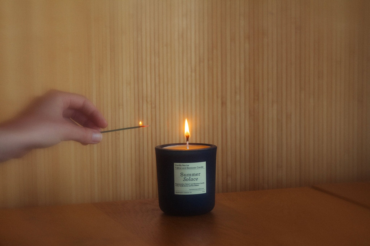 Vanilla Nectar – Tallow & Beeswax Candle with Peru Balsam | 8.5 oz