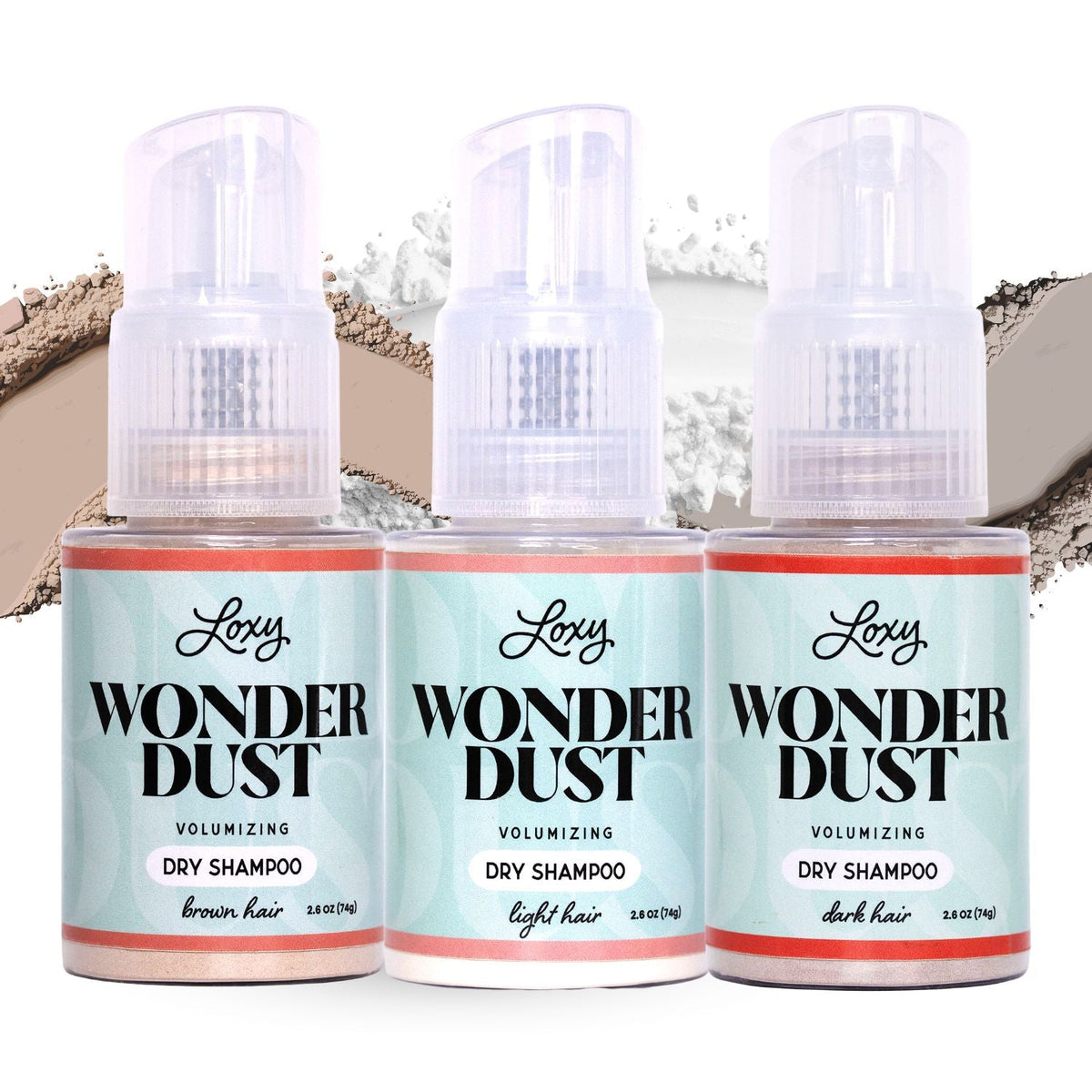 Wonder Dust Dry Shampoo: Oil-Absorbing, Volumizing Powder for Light, Brown & Dark Hair